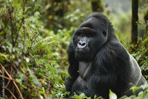 Thriving gorilla population in the reserve
