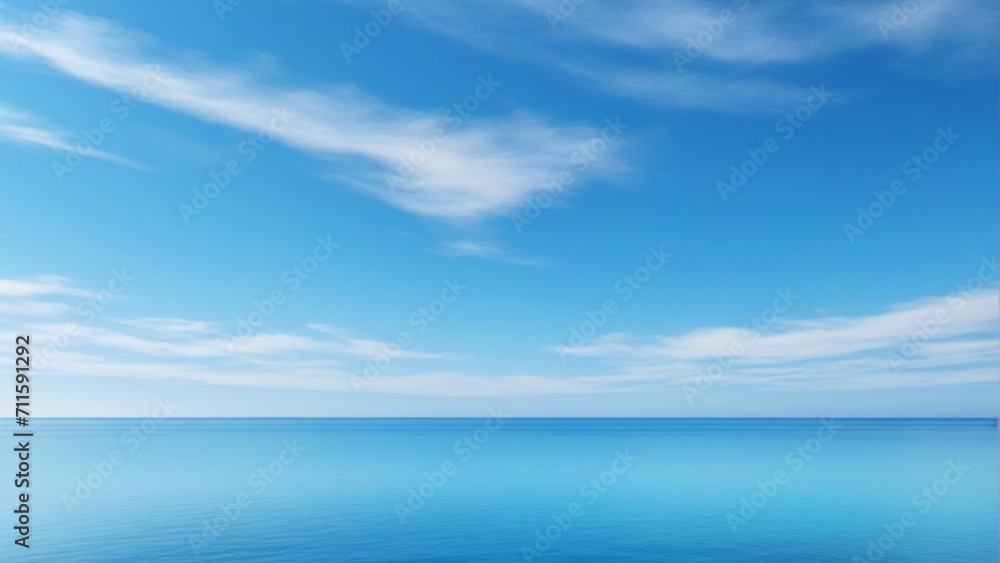 Blue sky over the sea Blue sky over the sea