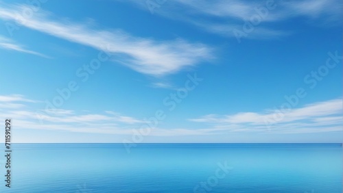 Blue sky over the sea © Passion