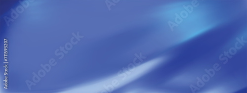 Abstract blue gradient background. Minimalistic subtle wavy silk texture. 3D vector illustration.