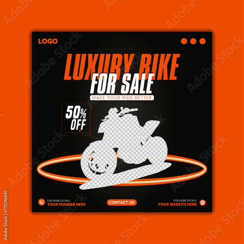 need a bike social media post design template