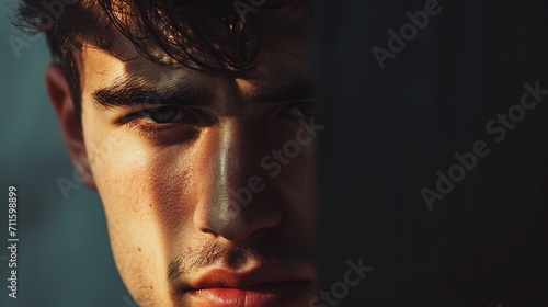 Close up portrait of a man