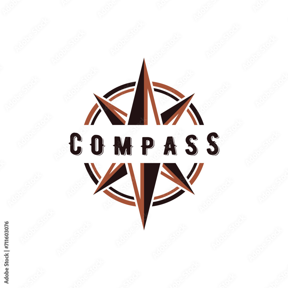 Compass Icon Logo Design Template Compass Icon Logo Design Template