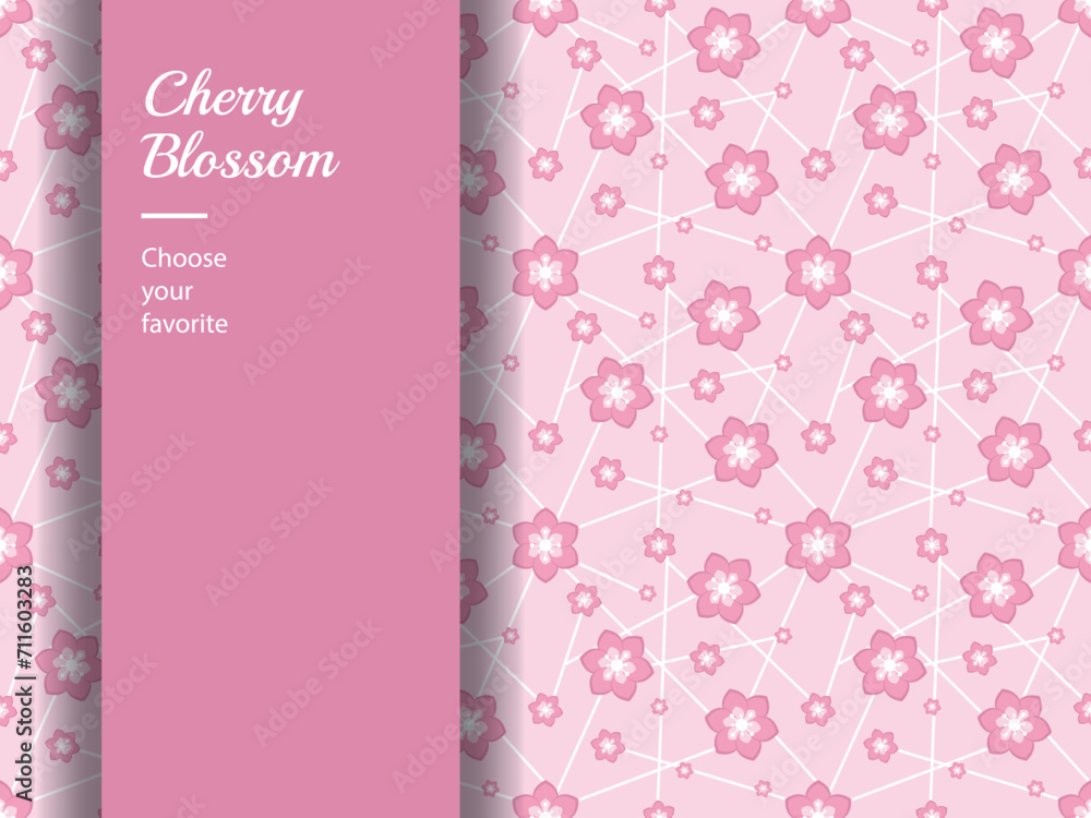 cherry blossom element vector pattern white day easter flower Asian japanese