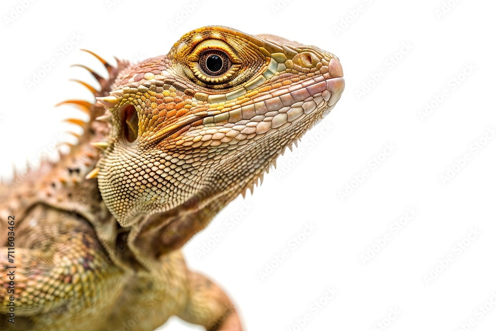 Obraz premium Lizard Iguana Isolated on white