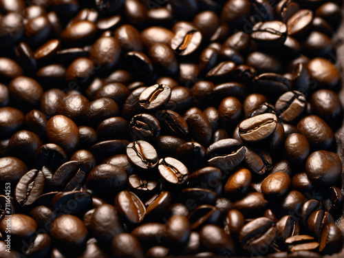 A Journey Through Coffee Beans Background.