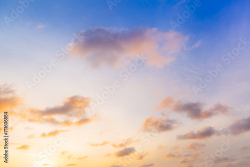 Morning and evening clouds and sky background,Orange Sky in the Evening,Dramatic and Wonderful Cloud on Twilight,Majestic Dark Blue Sky Nature Background,Colorful Cloud on summer season 