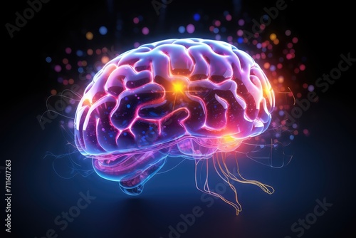 Human Brain vivid Neurotransmission excitatory glutamate inhibitory GABA  Gamma-Aminobutyric Acid  Brain waves - alpha  beta  delta  theta - neural activities. Neuroimaging  Electroencephalogram  EEG 