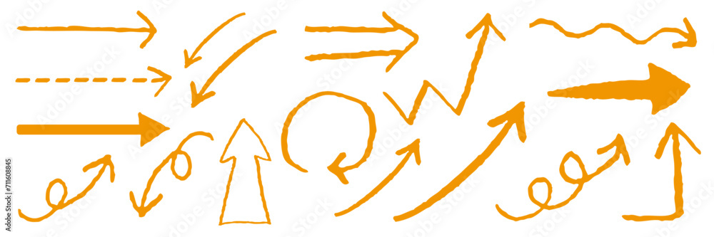 手描き 矢印 セット 手描き 矢印 セット