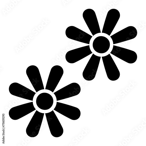 flower glyph icon