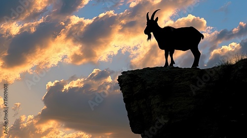 Mountain Goat Silhouette