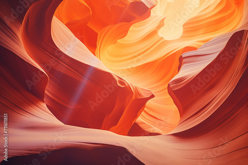 Antelope canyon in arizona - background travel concept AI-generated Image  photo