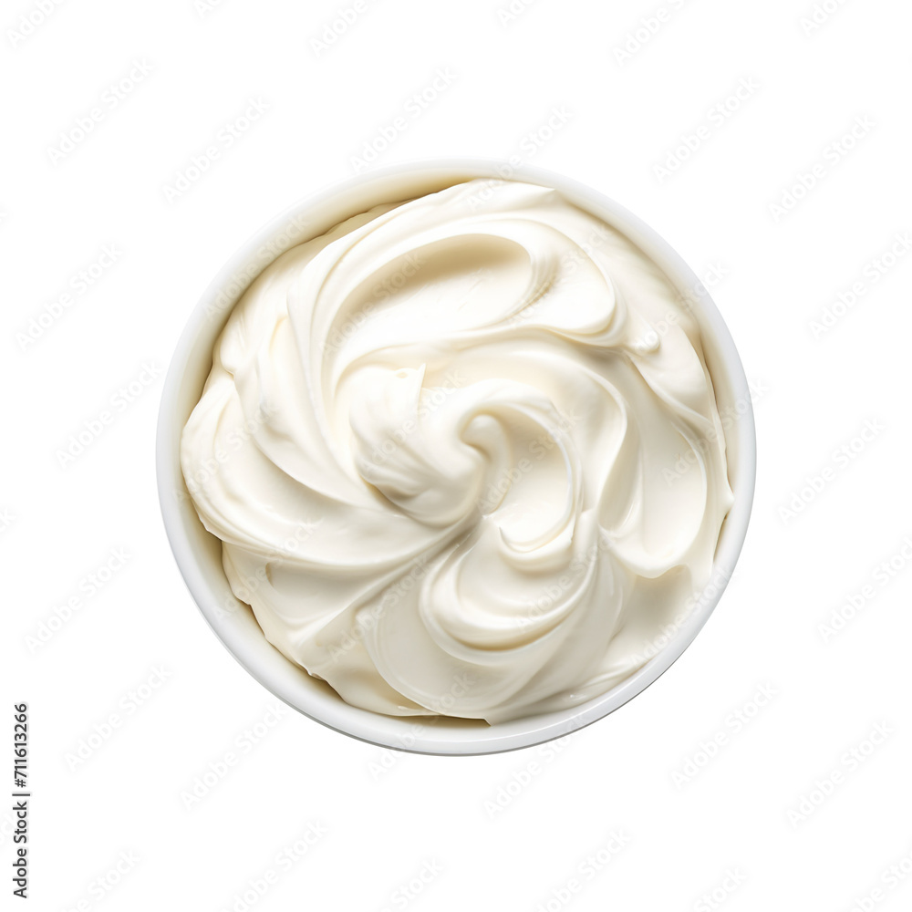 Bowl of sour cream isolated on transparent background Remove png, Clipping Path, pen tool Bowl of sour cream isolated on transparent background Remove png, Clipping Path, pen tool