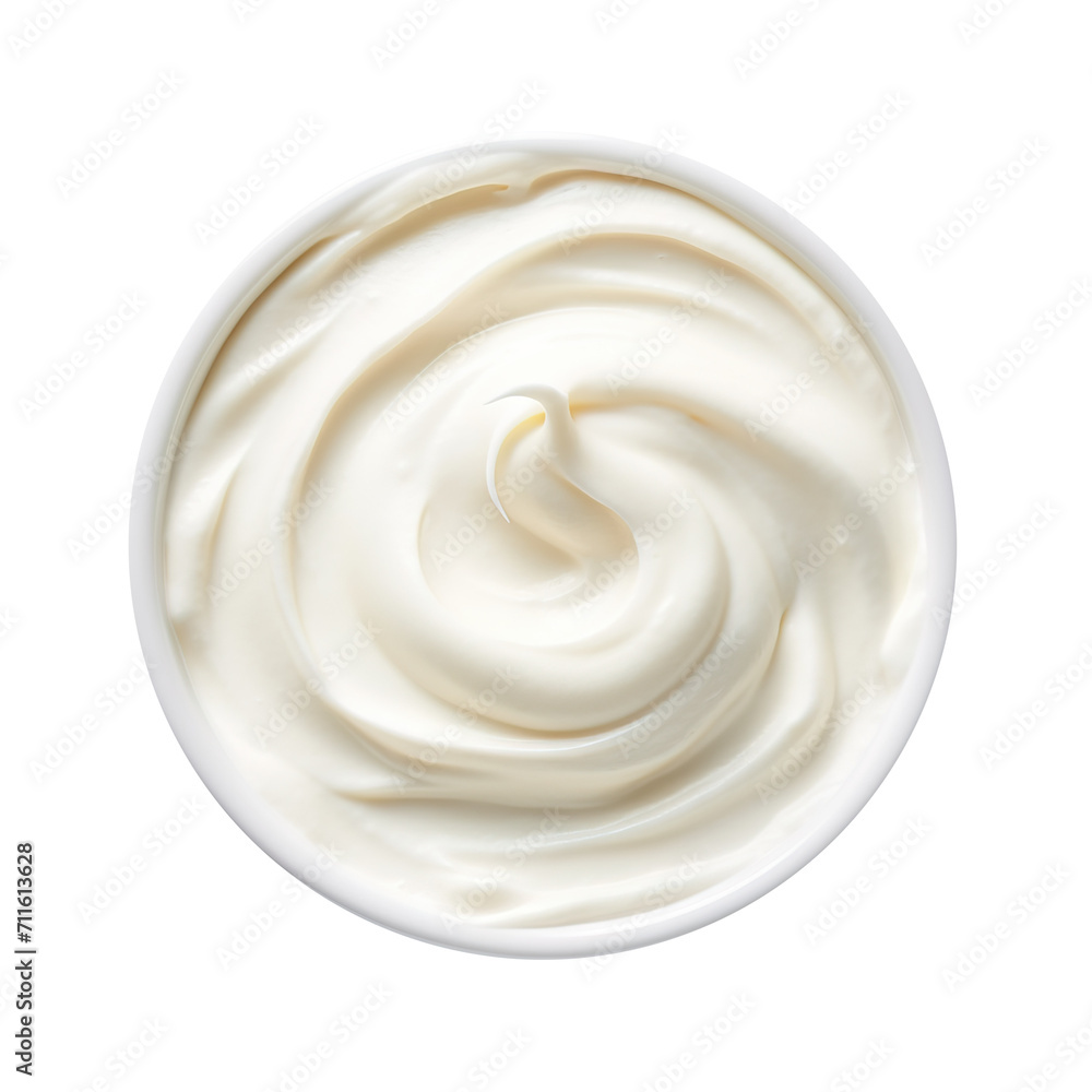 Bowl of sour cream isolated on transparent background Remove png, Clipping Path, pen tool Bowl of sour cream isolated on transparent background Remove png, Clipping Path, pen tool