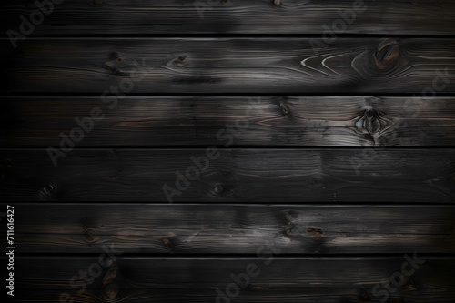 Black wood texture background. Black wooden plank wall