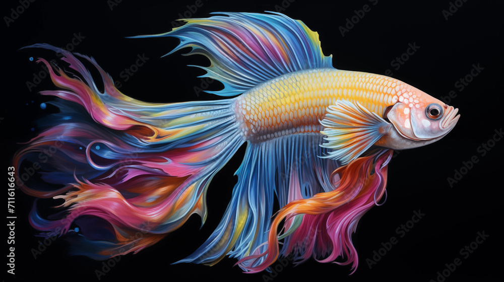 Fototapeta premium fighting fish