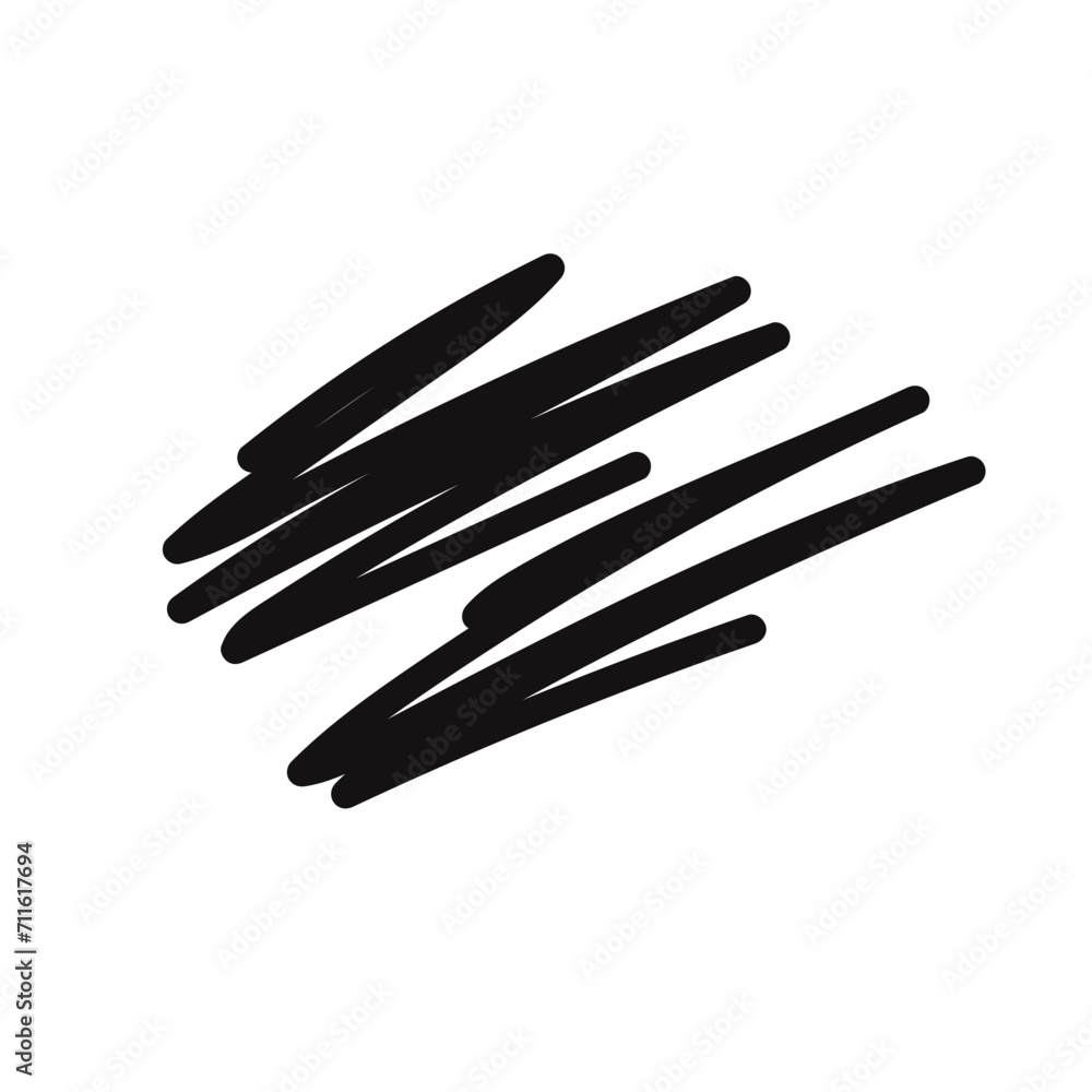 Abstract Scribble Line
