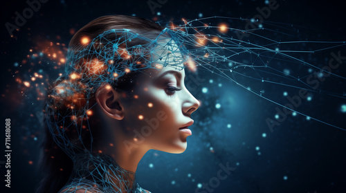 Telepathic communication, communications through the mind. mind power control by thought