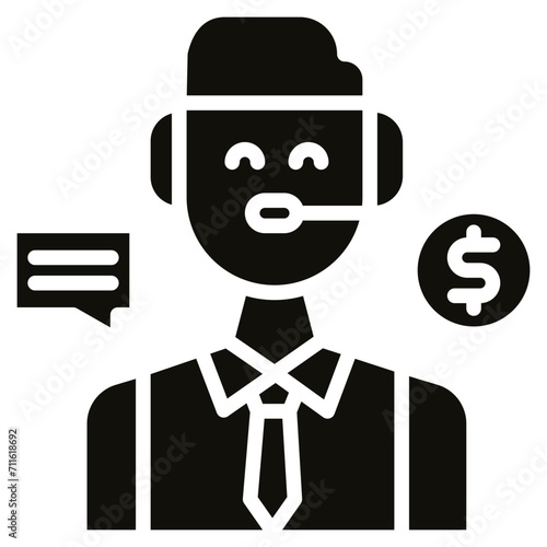 Consultant icon vector image. Can be used for Gig Economy.