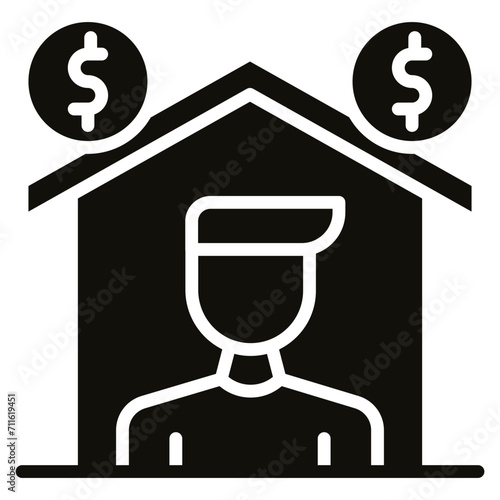 Self Employed icon vector image. Can be used for Gig Economy.