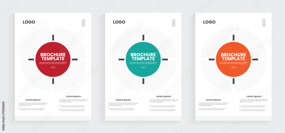 New corporate small business vector brochure, annual clean data document, identity template with a4 cover page graphics.