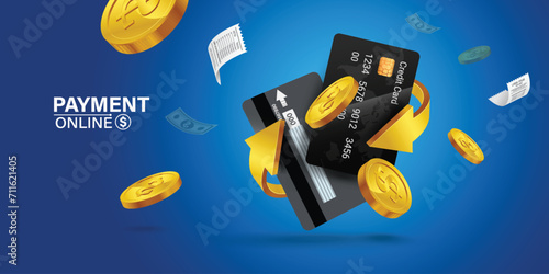 Cash back, money saving vector concept with dollar coins, wallet, arrows, credit card.Guarantee bonus program finance sticker. Online shopping, cash back sale offer emblem,Cash back service, financial