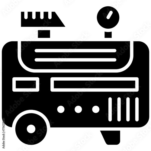 Compressed Air As A Service icon vector image. Can be used for Economy.