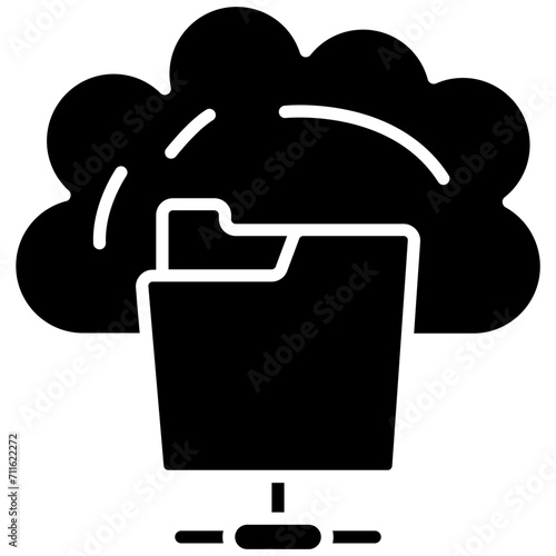 Cloud Drive icon vector image. Can be used for Web Hosting.