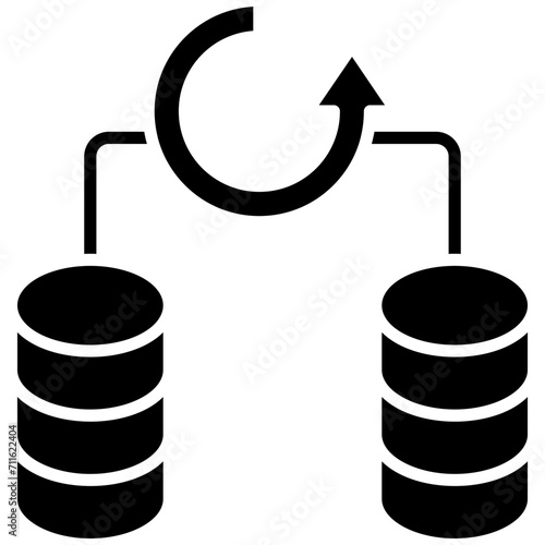 Database Backup icon vector image. Can be used for Web Hosting.
