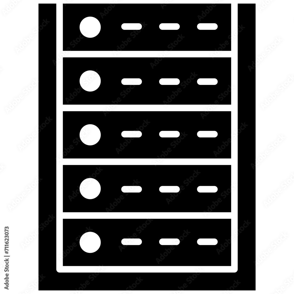 Server Cabinet icon vector image. Can be used for Web Hosting. Server Cabinet icon vector image. Can be used for Web Hosting.