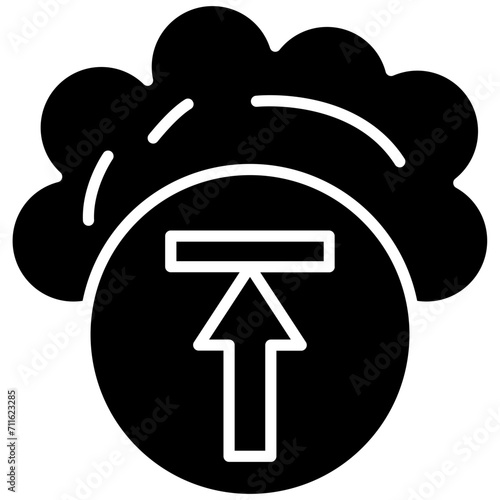 Upload icon vector image. Can be used for Web Hosting.