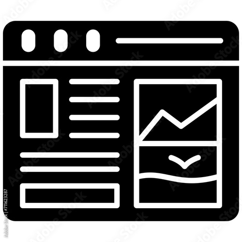 Web Browser icon vector image. Can be used for Web Hosting.