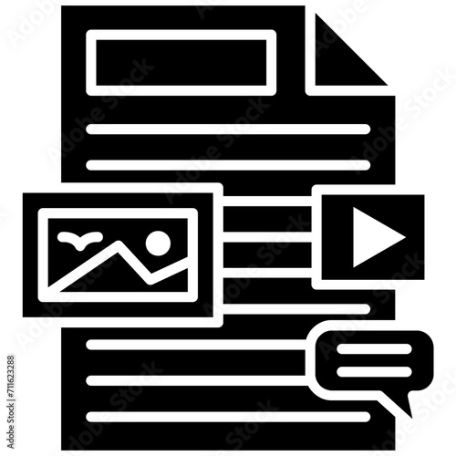 Unstructured Information icon vector image. Can be used for Web Hosting.