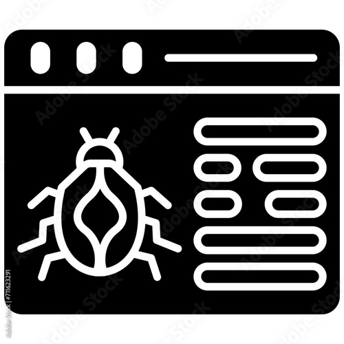 Web Malware icon vector image. Can be used for Web Hosting.