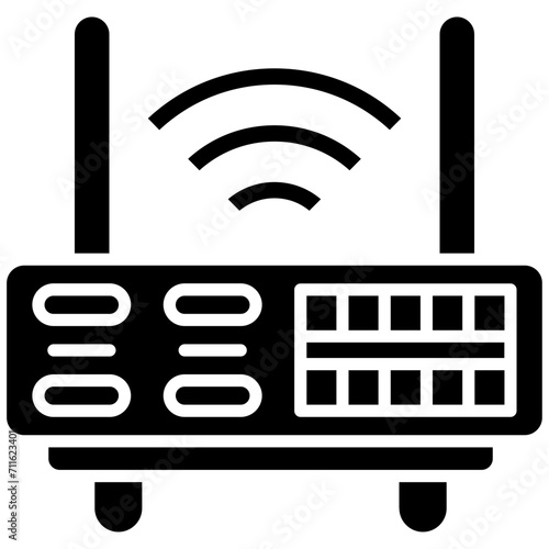 Wireless Modem icon vector image. Can be used for Web Hosting.