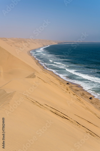 dunes slopes on foreshore at Sandwich Harbour, Namibia
