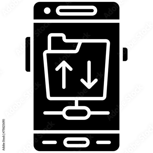 Ftp Protocol icon vector image. Can be used for Mobile App Development.