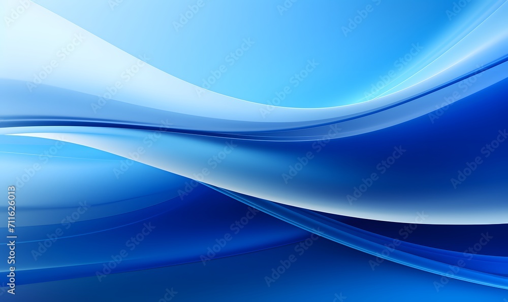 Fototapeta premium Abstract blue background with some smooth lines