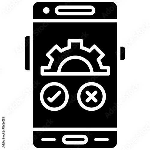 Qa Testing icon vector image. Can be used for Mobile App Development.