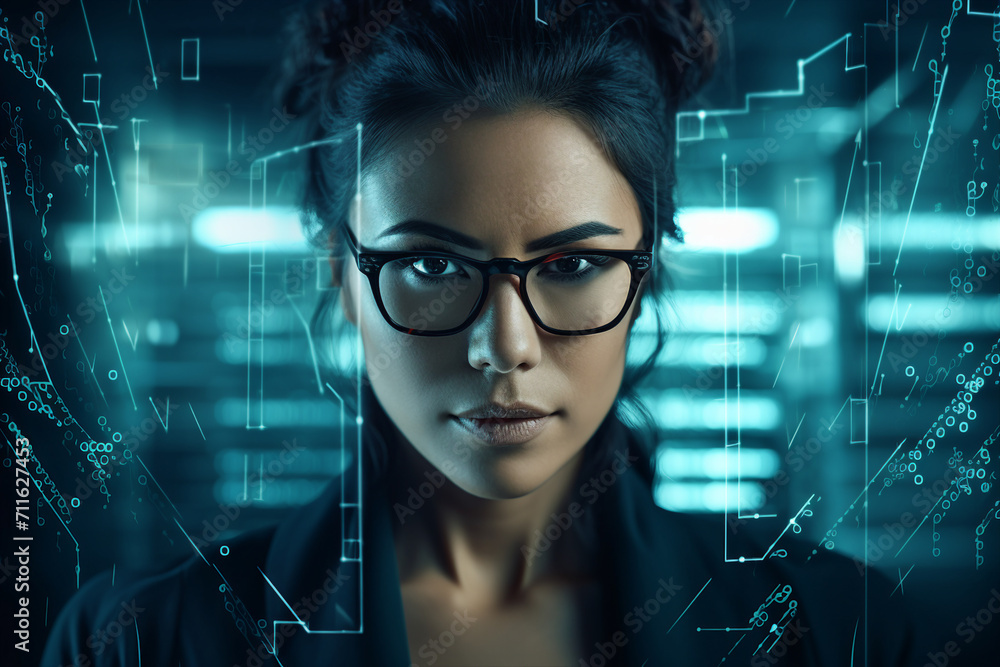 Successful Male Female Data Center IT Specialist Computer technologies Generative AI picture Successful Male Female Data Center IT Specialist Computer technologies Generative AI picture