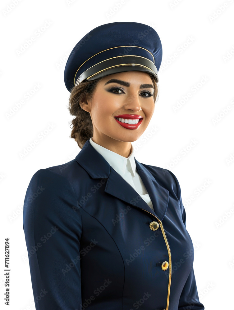 stewardess in transparent background stewardess in transparent background