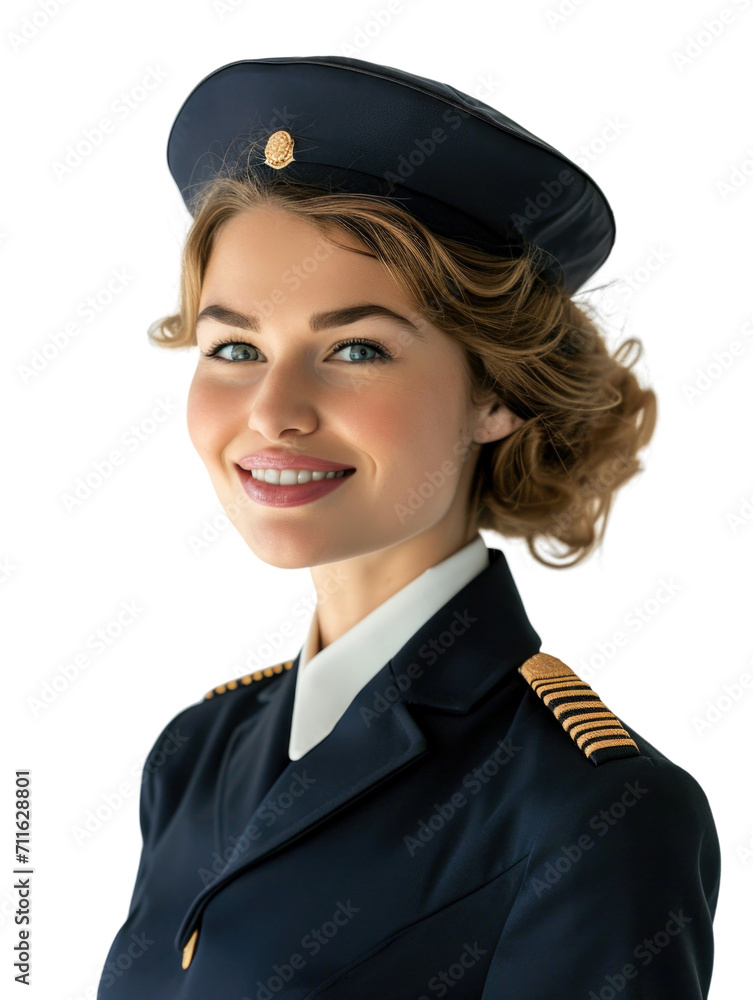 stewardess in transparent background stewardess in transparent background