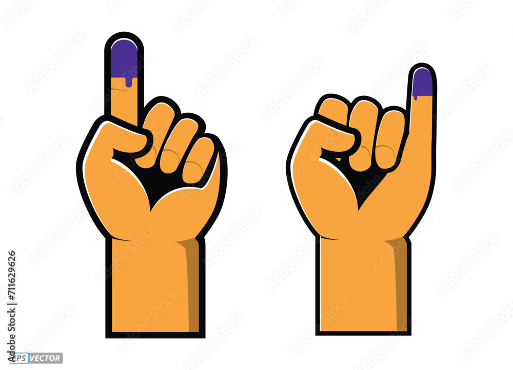 Fototapeta premium Indonesia Election Day concept. (translation text kpu, pilpres, serentak PEMILU = election). 3D Render