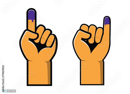 Indonesia Election Day concept.  (translation text kpu, pilpres, serentak PEMILU = election). 3D Render