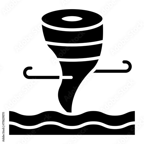 Cyclone icon vector image. Can be used for Natural Disaster.