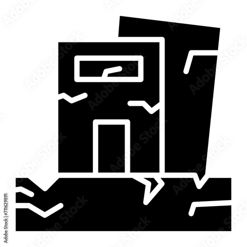 Earthquake icon vector image. Can be used for Natural Disaster.