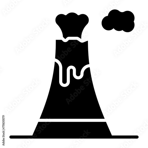 Volcano Eruption icon vector image. Can be used for Natural Disaster.