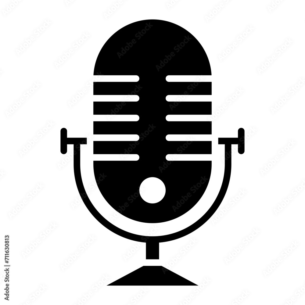 Microphone icon vector image. Can be used for Electric Circuits. Microphone icon vector image. Can be used for Electric Circuits.