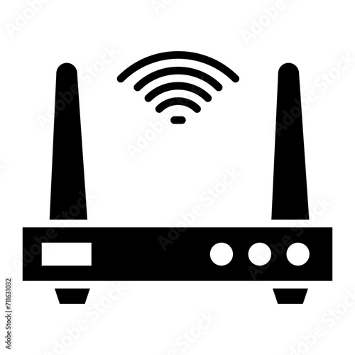 Wifi Router icon vector image. Can be used for Electric Circuits.