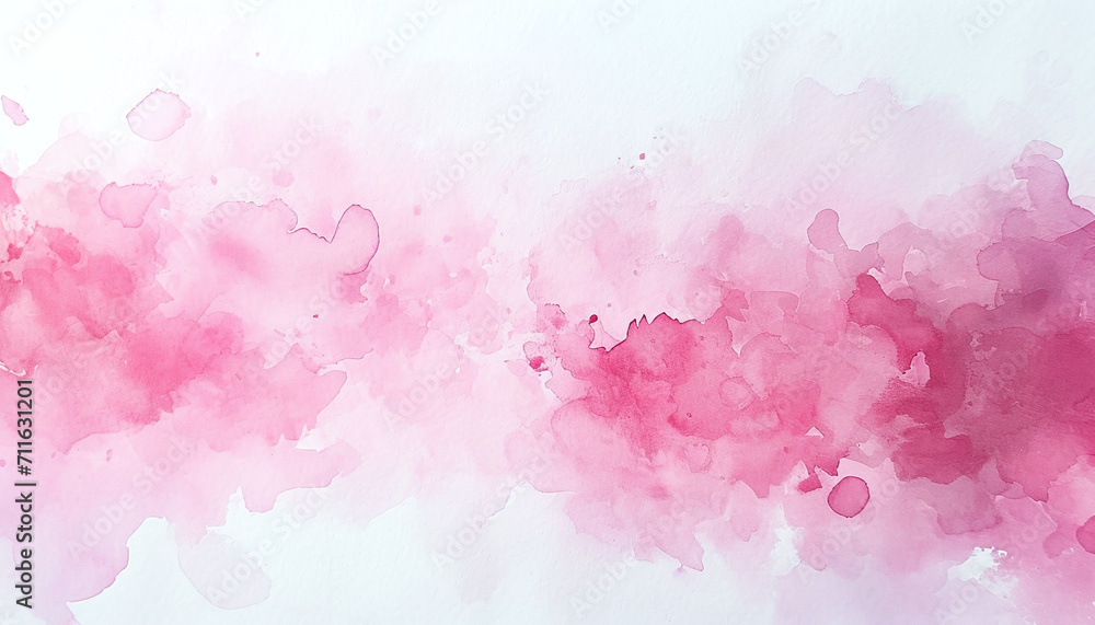 Watercolor Pink and White Background Used as a Background